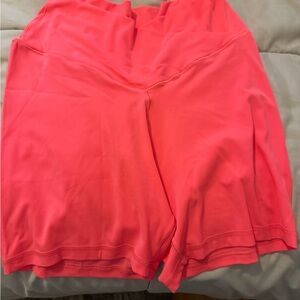 aerie Coral Pink High-Rise Bike Shorts